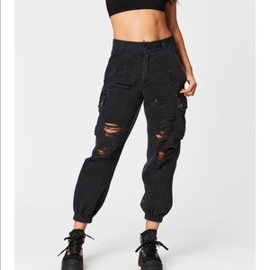 LF CARMAR stonewashed cargo pants